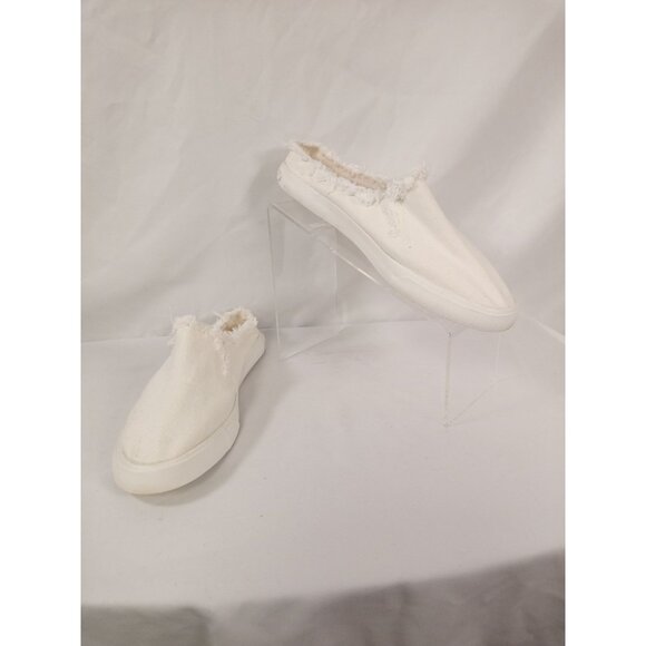 NWT Rocket Dog White Cule Twill Canvas Slip-on Mules Size 11 - Picture 4 of 14
